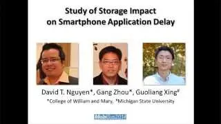 Study of Storage Impact on Smartphone Application Delay