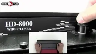 How to Operate the Rhin-O-Tuff Onyx HD8000 Wire Closer Binding Machine