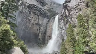 1 hour of relaxing sound and gorgeous view of Yosemite Lower Falls