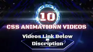 Top 10 Videos CSS Animation Effect || CSS Animation Videos