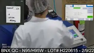 BNX N95 Mask Quality Control Review - Lot / Batch # H220615, Model H95W  - 02/09/22