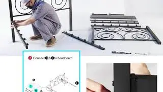 Assembly of VECELO Platform Bed Frame Twin Size