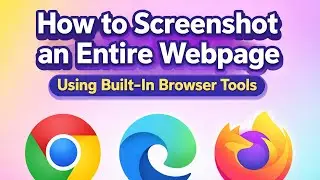 How to Screenshot Entire Webpage? 100% Free Ways