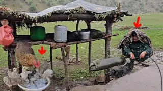 nomadic family Sword making Traditional art nomadic life Native culture 🐔🌧🌩