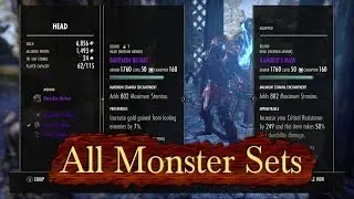 New ESO Series - Collecting ALL Monster Sets - Armour Showcase