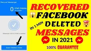 How to Recover Deleted Messages on Messenger Easy First | Recover Deleted Facebook Messages 2021