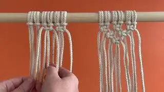 Easy, Beginner-Friendly Macramé Alternating Square Knot Tutorial