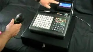 Sam4s ER 925 & Honeywell Eclipse Barcode Scanner Demonstration