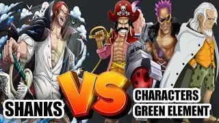 SHANKS VS CHARACTERS GREEN ELEMENT GAMEPLAY | ONE PIECE BOUNTY RUSH | OPBR