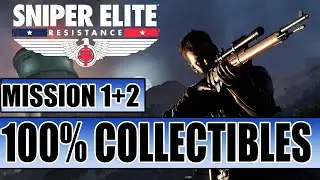 Sniper Elite Resistance - 100% Guide - Mission 1 und 2 - Alle Sammelobjekte - All Collectibles