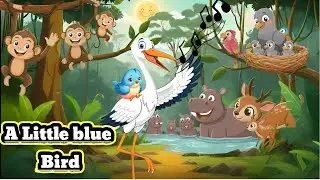 The Blue Bird&rsquo;s Adventure:Finding Family with a Stork/#jungle buddies #cartoon #chidiyawalacartoon  