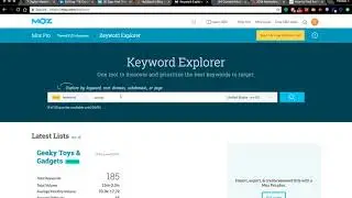 Moz Open Site Explorer Keyword Analysis Walkthrough