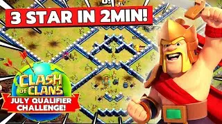How to complete Clash Worlds July Qualifier Challenge Event in coc | EASILY! | coc new event attack