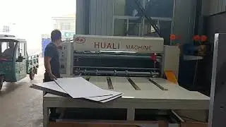 testing semi auto rotary slotter die cutter