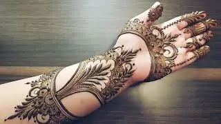 Stylish Dubai Mehndi design in HV style 2021 || Heena Vahid.