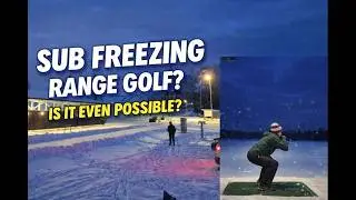 Subfreezing golf at a Toptracer Range!