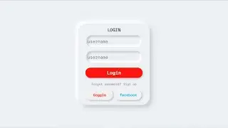 login page with neumorphism effect|| HTML & CSS#html #css