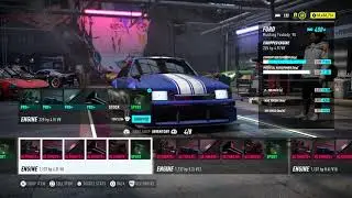 Ford Mustang Foxbody - All Maxed out Engines Stats+Sound | Need for Speed Heat