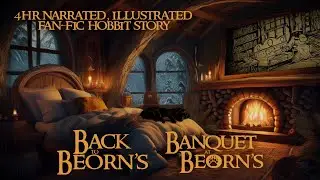Fall Asleep in Bilbo’s Hobbit Hole | Cozy Fireplace Tolkien Story (4 Hours)