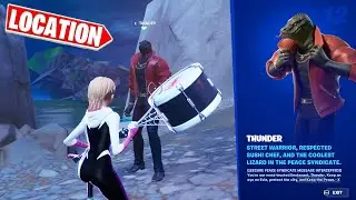 Поговорите с ГРОМОМ (местоположение NPC № 12) | Fortnite Глава 4 Сезон 2