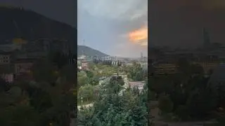 Beautiful evening in Rike Park, Tbilisi 🇬🇪 #views #beautifulview