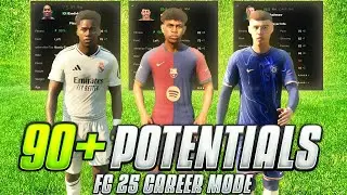 The BEST 90+🔥High Potential Young  Players in EAFC 25 Career Mode! | WONDERKIDS IN EVERY POSITIONS!
