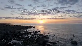 1 Hour Calm Welsh Coast Drone Views | Relaxing Ocean Ambient Music