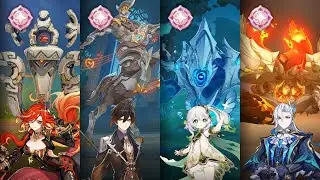 On the Trail of Behemoths All Platinum Clear | 5.3 Event | Genshin Impact