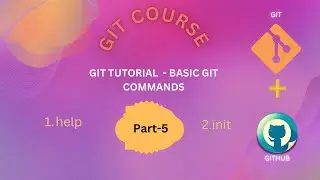 5 Git Tutorial Git Config | Git Init| Git help