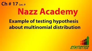 Example of testing hypothesis about multinomial distribution ch 17 lec 9