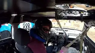 Orillia Demolition Derby 2022 In Car 171 Zack McCormack Mini smash