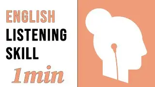 [1 Minute] English Listening Practice DV4