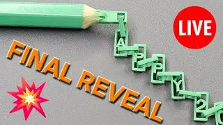 Final Reveal &mdash; Pencil Chain with &ldquo;HAPPY 2026&rdquo;
