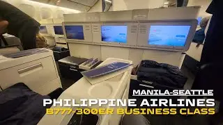 Philippine Airlines Business Class B777-300er Manila Seattle