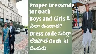 #Oath కోసం ఎలాంటి Dress వేసుకోవాలి/#చాలా జాగ్రత్తగా ఉండాలి/#Dresscode for oath/#enrolment/#law