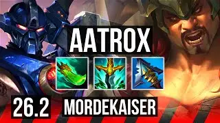 AATROX vs MORDEKAISER (TOP) | Good KDA: 13/2/8 | NA Master | 26.2