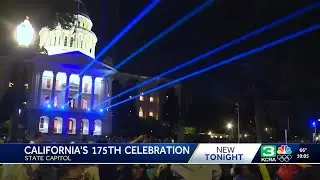 California's 175th birthday block party lights up the Capitol