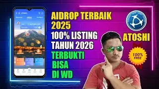 BONUS DAFTAR 23RB KOIN ATOS (300RB) || JANGAN LEWATKAN AIRDROP ATOSHI #atoshi #airdrop #crypto
