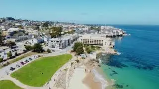 Aerial Views over Monterey, California