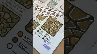 WATCH how easy it is to create beautiful MOSAIC TILES ✍️ #shorts #artandcraft #tutorial #coloring