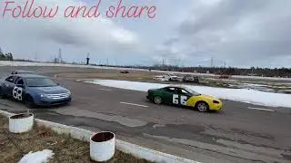Winter car racing in cape breton Nova Scotia