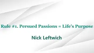 #Spirit #Purpose #Passion Nick Leftwich - Finding Your Life's Purpose Vand3rhorst reality decoded
