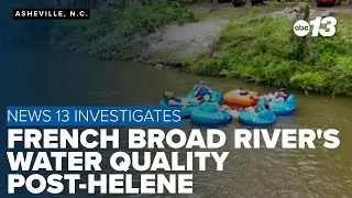 French Broad River's water quality post-Helene