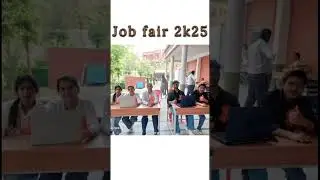 Job Fair 2025 at Gagan College | Students Connecting with Recruiter