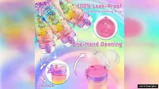 EDSPORTSHOUSE Decorate Your Own Water Bottle Kits for Girls Age 4 6 8 10 Unicorn Painting Review