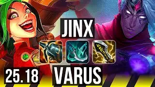 JINX & Lulu vs VARUS & Rakan (ADC) | 9k comeback, 45k DMG | EUW Master | 25.18