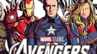 Avengers 4 charecters drawing