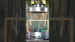 Tungsten Ring vs. 150 T Hydraulic Press: Will It Break? 💍💥 #hydraulicpress #tungstenring #satisfying