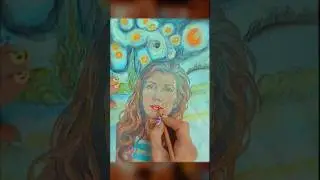 Remix Satie -Van Gogh edition= lit. brain massage 🧠becoming art🖼️🎹vibes. Swirling clouds =Art?
