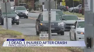 Crash on Oxon Hill Road leaves 1 dead, 1 injured